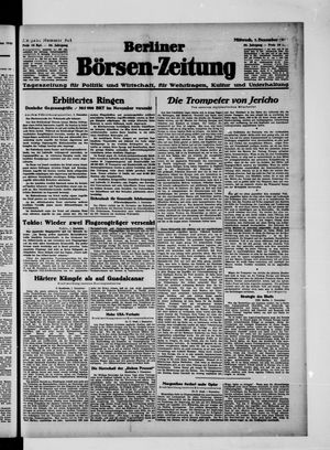 Berliner Börsen-Zeitung vom 01.12.1943