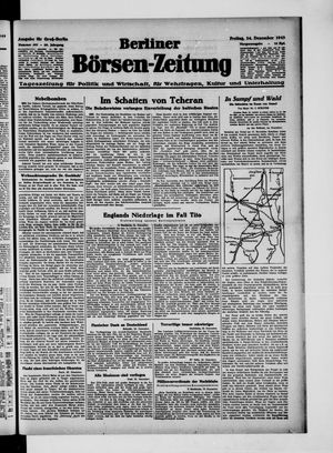 Berliner Börsen-Zeitung vom 24.12.1943