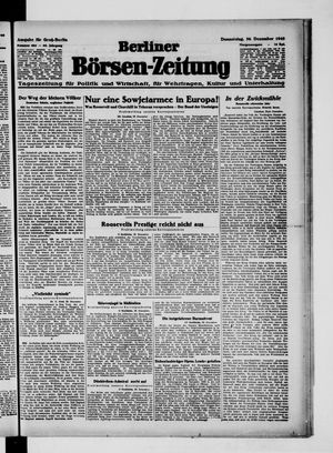 Berliner Börsen-Zeitung vom 30.12.1943