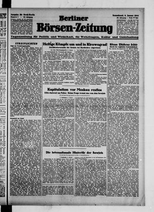 Berliner Börsen-Zeitung vom 08.01.1944