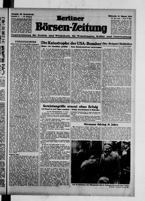 Berliner Börsen-Zeitung vom 12.01.1944