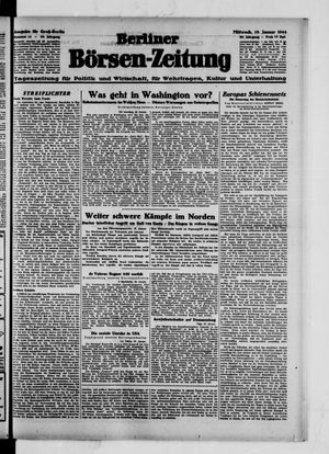 Berliner Börsen-Zeitung vom 19.01.1944