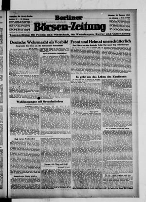 Berliner Börsen-Zeitung vom 31.01.1944