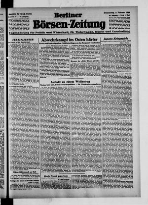 Berliner Börsen-Zeitung vom 03.02.1944