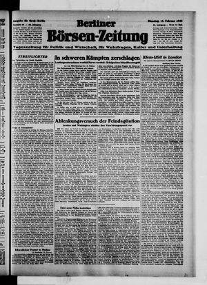 Berliner Börsen-Zeitung vom 15.02.1944