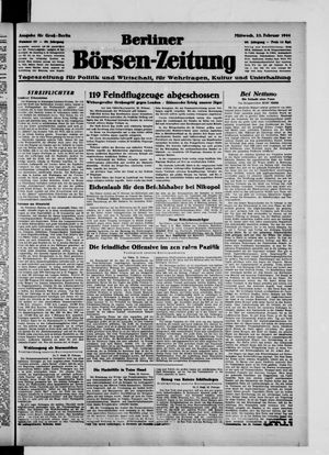 Berliner Börsen-Zeitung vom 23.02.1944