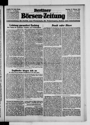Berliner Börsen-Zeitung vom 27.02.1944