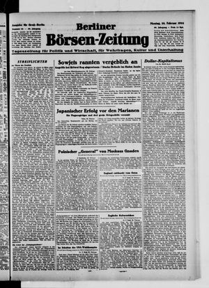 Berliner Börsen-Zeitung vom 28.02.1944