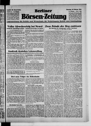 Berliner Börsen-Zeitung vom 29.02.1944