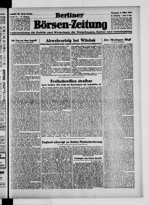 Berliner Börsen-Zeitung vom 06.03.1944