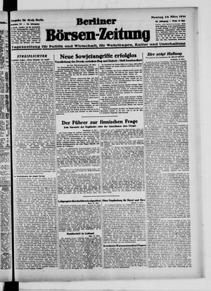 Berliner Börsen-Zeitung vom 20.03.1944
