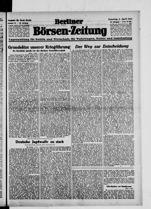 Berliner Börsen-Zeitung vom 02.04.1944