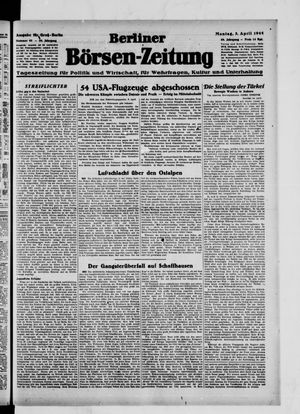 Berliner Börsen-Zeitung vom 03.04.1944