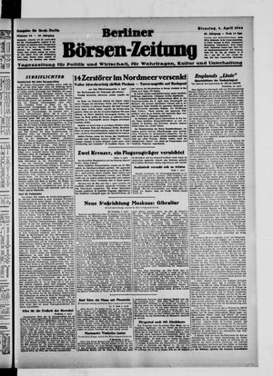 Berliner Börsen-Zeitung on Apr 4, 1944