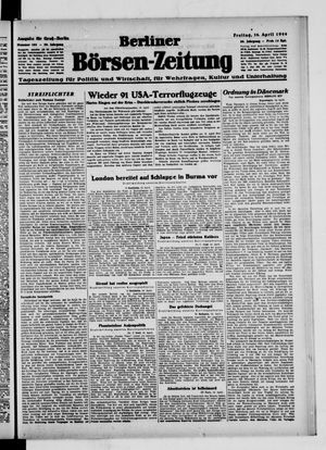 Berliner Börsen-Zeitung vom 14.04.1944