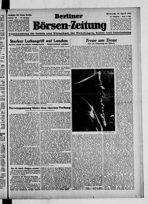 Berliner Börsen-Zeitung vom 19.04.1944
