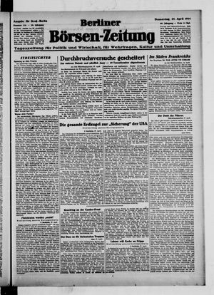Berliner Börsen-Zeitung vom 27.04.1944