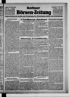 Berliner Börsen-Zeitung vom 20.05.1944