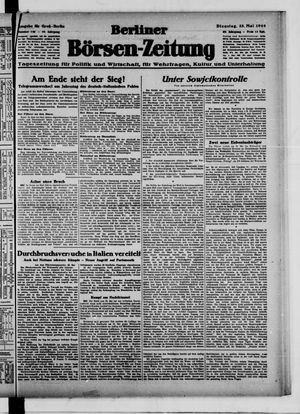 Berliner Börsen-Zeitung vom 23.05.1944