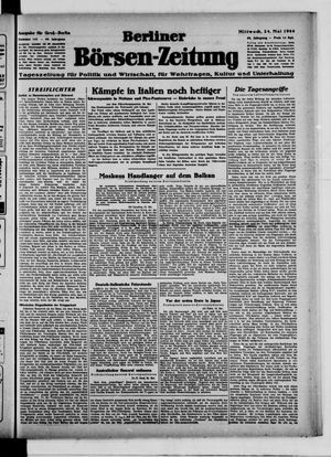 Berliner Börsen-Zeitung vom 24.05.1944