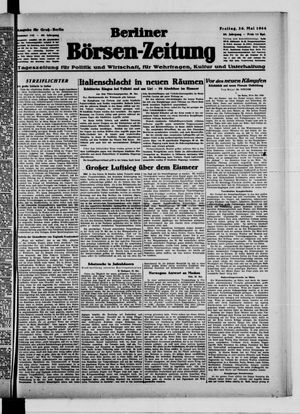 Berliner Börsen-Zeitung vom 26.05.1944
