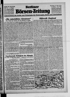 Berliner Börsen-Zeitung vom 11.06.1944