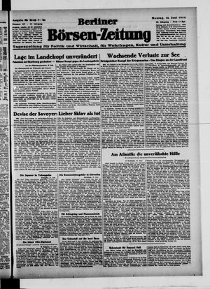 Berliner Börsen-Zeitung vom 12.06.1944