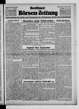 Berliner Börsen-Zeitung vom 20.06.1944