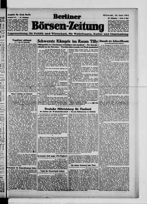 Berliner Börsen-Zeitung vom 28.06.1944