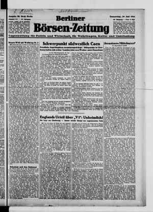Berliner Börsen-Zeitung vom 29.06.1944