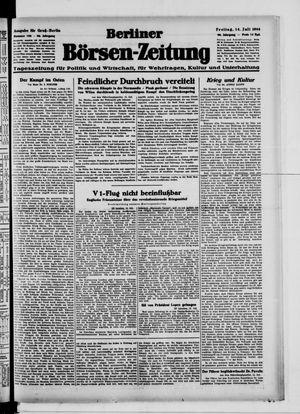 Berliner Börsen-Zeitung vom 14.07.1944