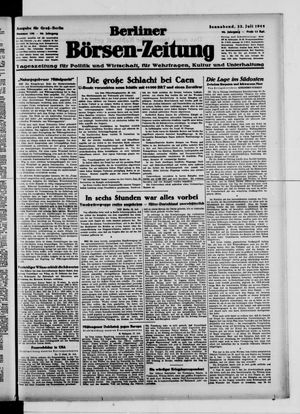 Berliner Börsen-Zeitung vom 22.07.1944