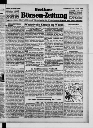 Berliner Börsen-Zeitung vom 17.08.1944