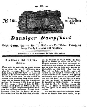 Danziger Dampfboot für Geist, Humor, Satire, Poesie, Welt- und Volksleben, Korrespondenz, Kunst, Literatur und Theater vom 16.12.1834