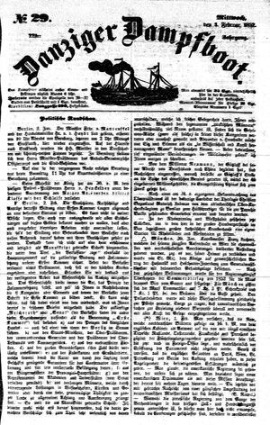 Danziger Dampfboot für Geist, Humor, Satire, Poesie, Welt- und Volksleben, Korrespondenz, Kunst, Literatur und Theater on Feb 4, 1852