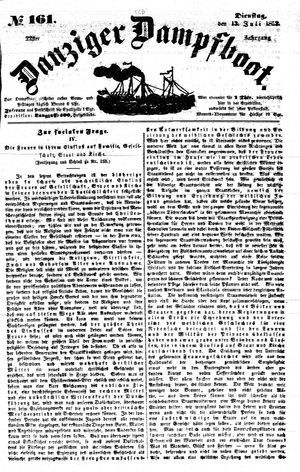 Danziger Dampfboot für Geist, Humor, Satire, Poesie, Welt- und Volksleben, Korrespondenz, Kunst, Literatur und Theater vom 13.07.1852
