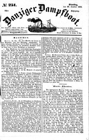 Danziger Dampfboot für Geist, Humor, Satire, Poesie, Welt- und Volksleben, Korrespondenz, Kunst, Literatur und Theater on Oct 26, 1852