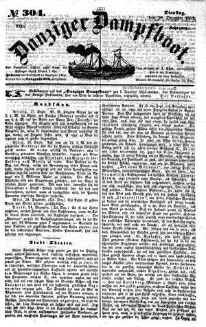Danziger Dampfboot für Geist, Humor, Satire, Poesie, Welt- und Volksleben, Korrespondenz, Kunst, Literatur und Theater vom 28.12.1852