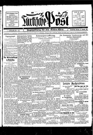 Türkische Post vom 10.11.1926