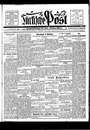 Türkische Post vom 22.12.1926