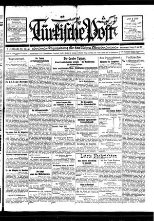 Türkische Post vom 17.06.1927