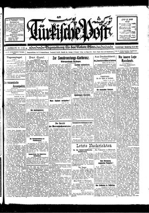 Türkische Post vom 14.07.1927