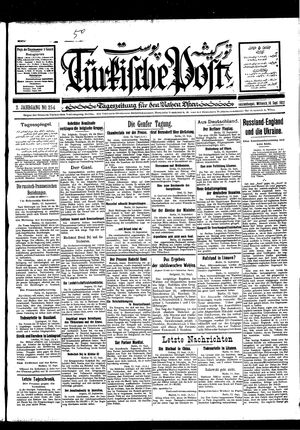 Türkische Post vom 14.09.1927