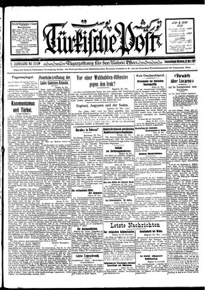 Türkische Post vom 23.11.1927