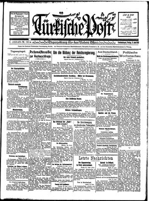 Türkische Post vom 15.06.1928