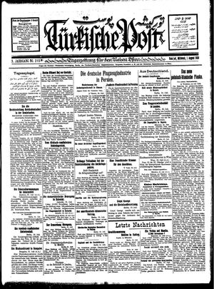 Türkische Post vom 01.08.1928