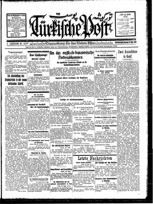 Türkische Post vom 23.09.1928