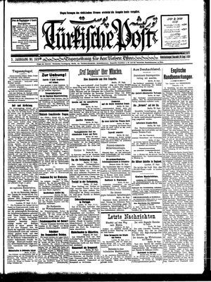 Türkische Post vom 29.09.1928