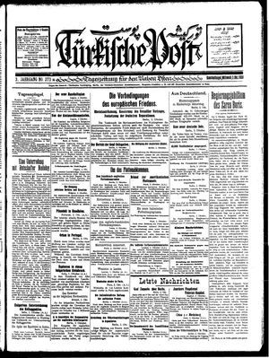 Türkische Post vom 03.10.1928