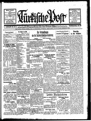 Türkische Post vom 04.11.1928